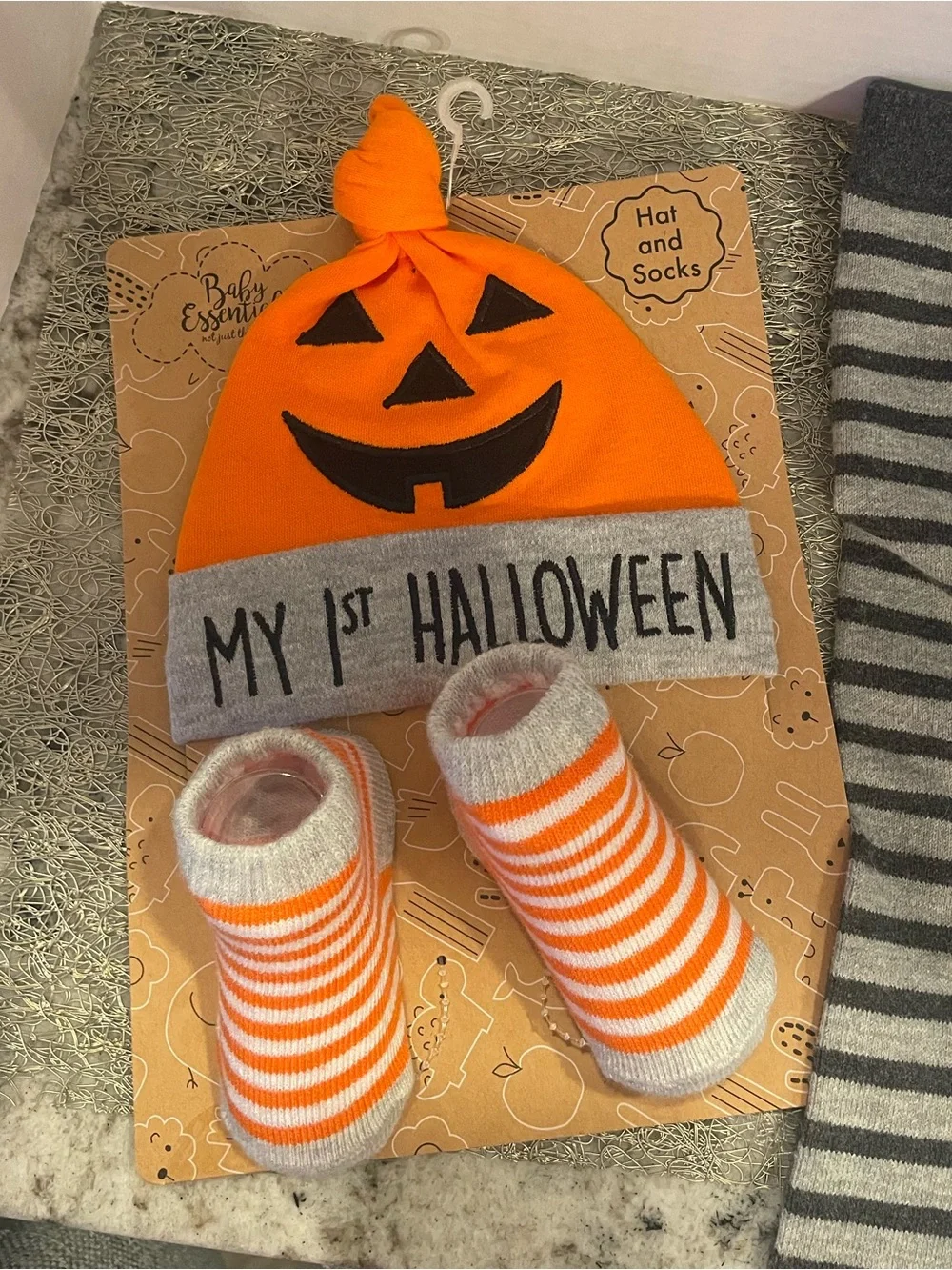 Baby Essentials My 1st Halloween Pumpkin Hat & Socks + King of the Patch Pants 🎃